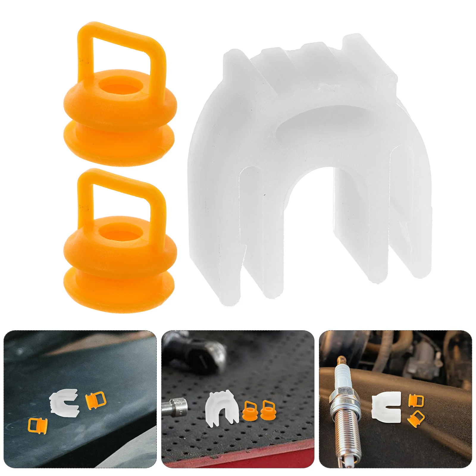 

1Set Shift Linkage Cable Bushing Repair Kit Plastic Transmission Shifter Linkage Enhance Gear Shift Smoothness