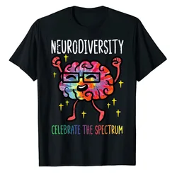 Neurodiversity Brain Autism Awareness ASD ADHD Men Women Kid T-Shirt Cute Graphic Tee Y2k Top Lovely Gifts Short Sleeve Outfits