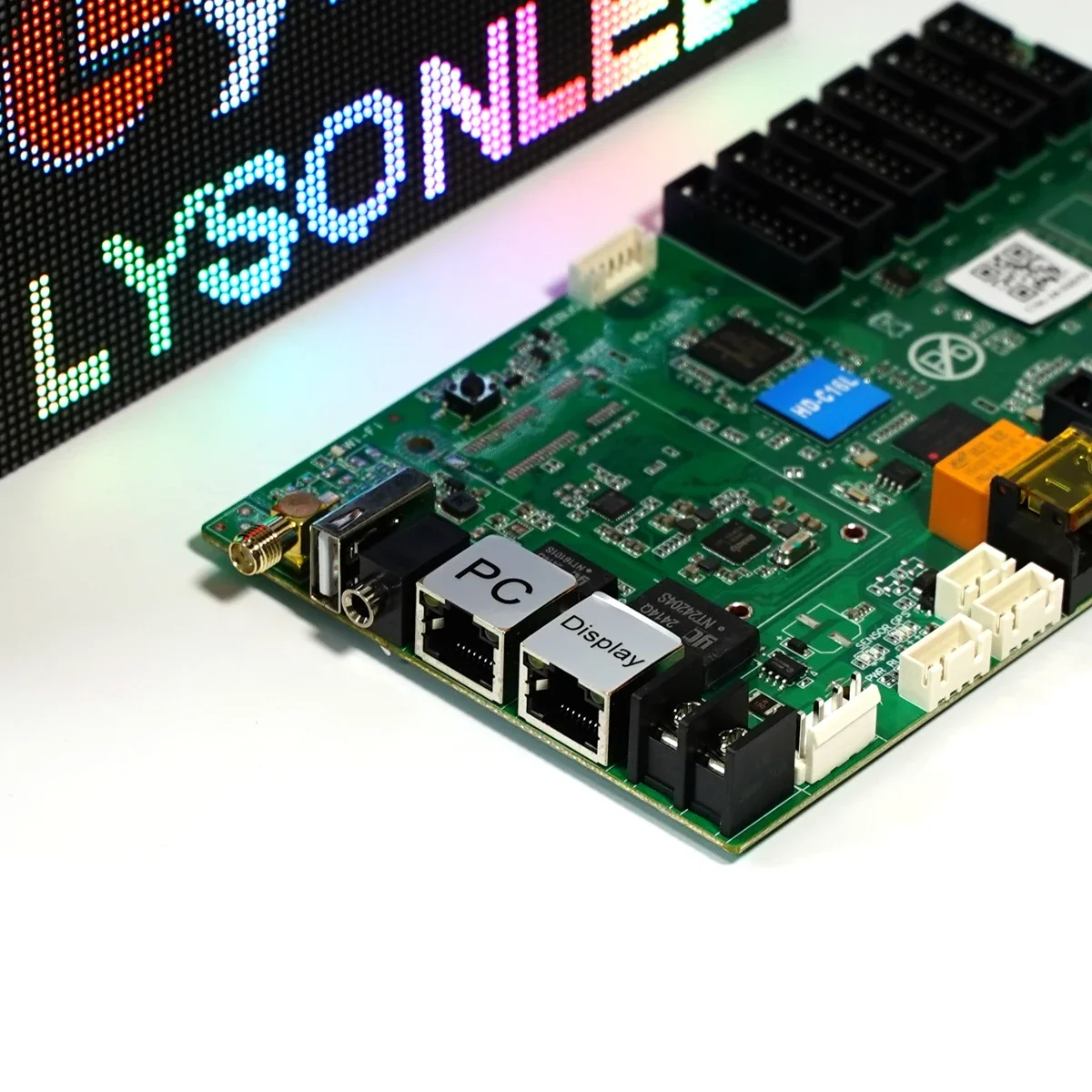 HD-C16L WIFI LED Video Display Control Card with HUB75E Ports Support Smart Setting Can Work As Receiving Card