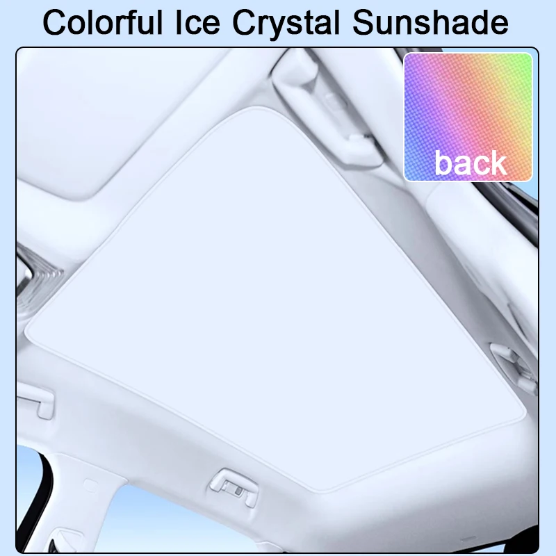 

For Voyah Free 2021-2023 2024 Colorful Ice Crystal Car Roof Sunshade Skylight Blind Shading Windshield Sunroof Cover Accessory