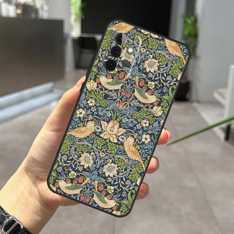 William Morris Case For Samsung Galaxy A54 A34 A14 A12 A22 A32 A52 A51 A71 A11 A31 A52S A13 A33 A53 Cover