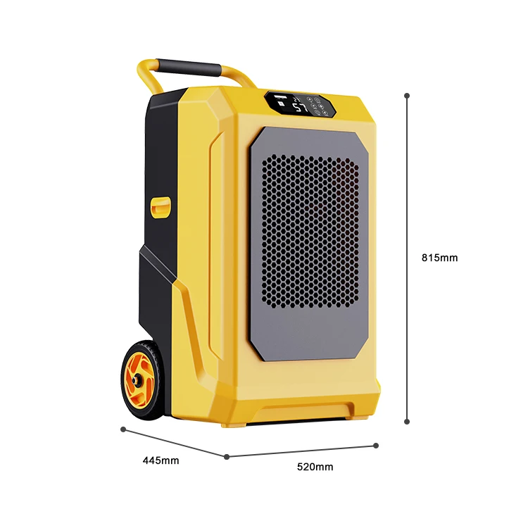 New Arrivals Handle Professional 90L/Day Indoor New Portable Industrial Dehumidifier