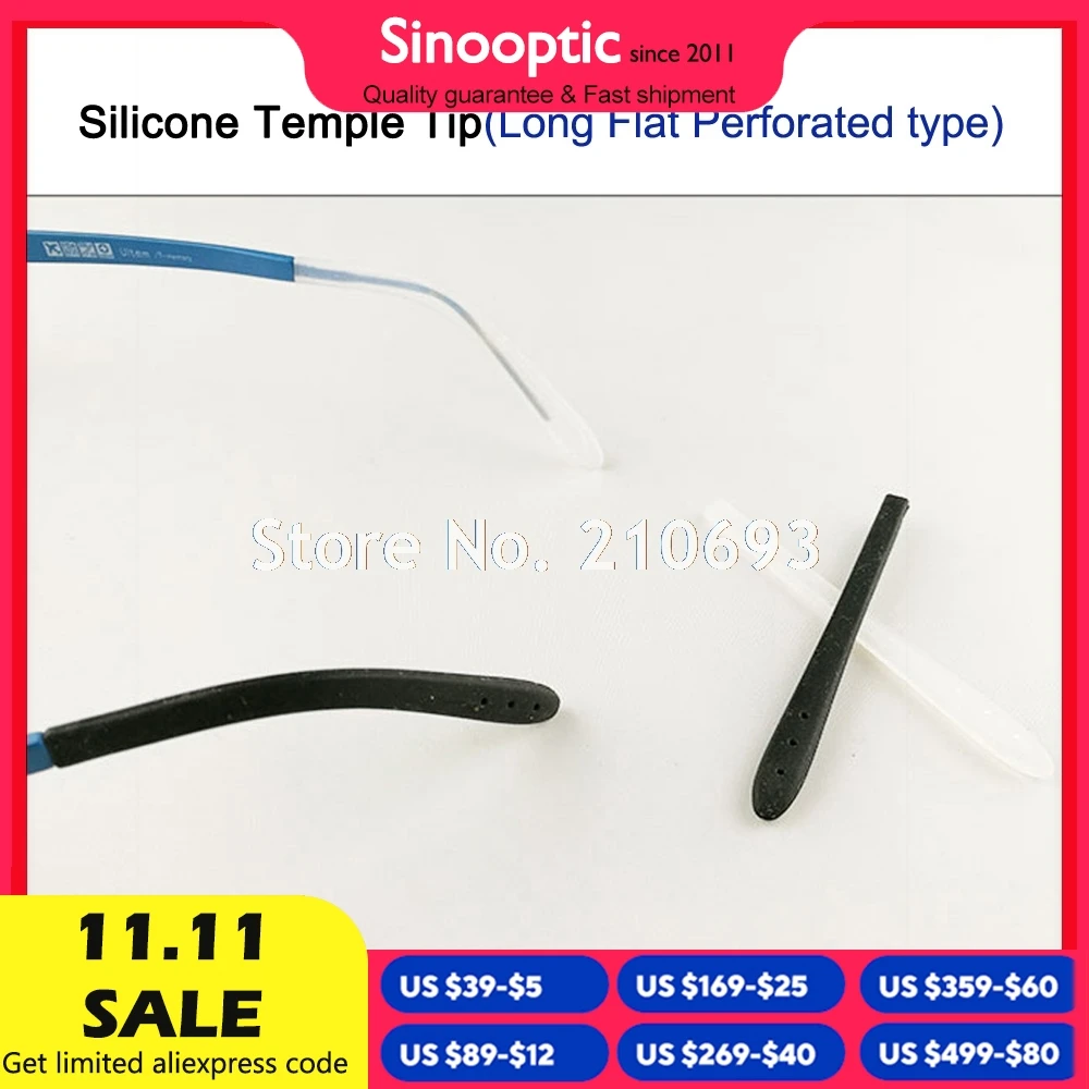 200pcs Wholesale DT004 Soft Silicone Anti Slip Eyeglasses Glasses Temple Tips Accessories Optical Frame Temples Upgraded Type