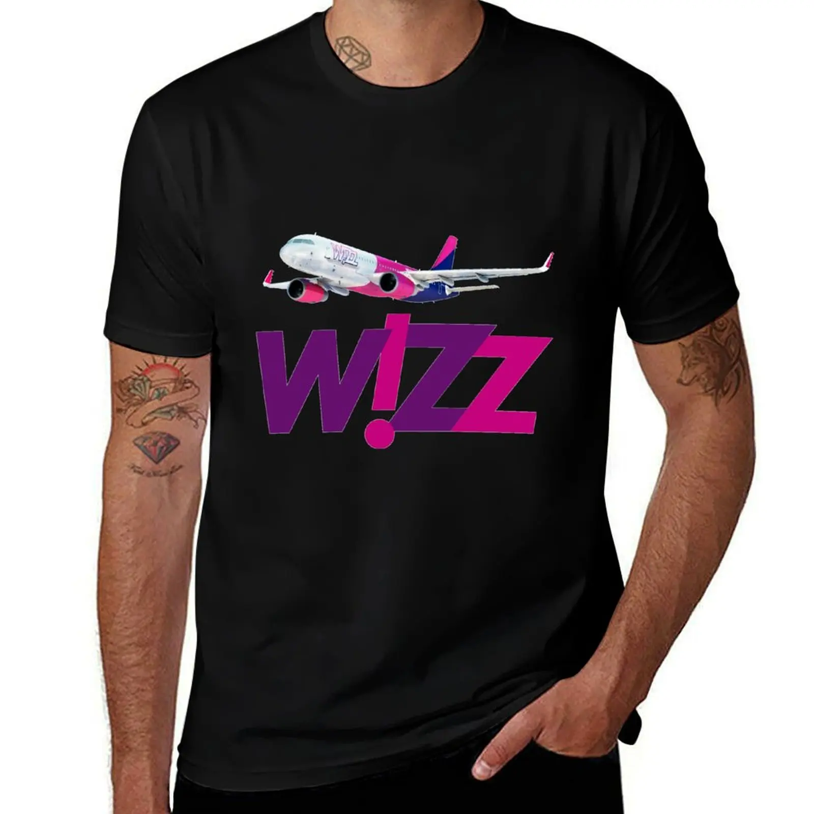Wizz Airline Hungary Airbus T-Shirt t shirt for man funny t shirts dark humor t shirt man casual T-Shirt