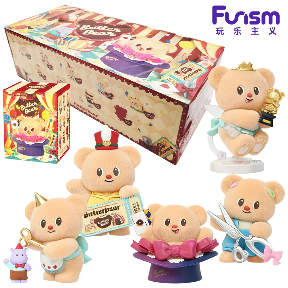 

Новый забавный масляный медведь, слепая коробка, верхняя многоуровневая команда, плюшевые фигурки, модные коллекционные игрушки, декоративные украшения, декор, подарки