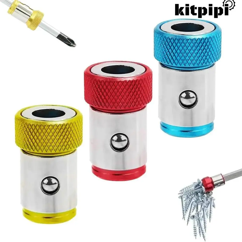 3/1PCS Magnetic Bit Holder Alloy Electric Magnetic Screwdriver Bit Universal For Phillip Bit 1/4 Batch Head Tool
