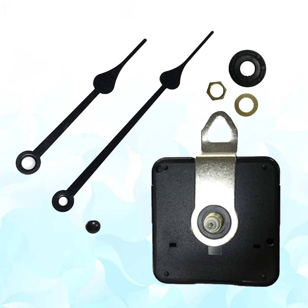 

Quartz Movement Kit Silent Black Hands Set For Diy Wall Clock Repair Aa Operated Mechanism Clock Accessory Home