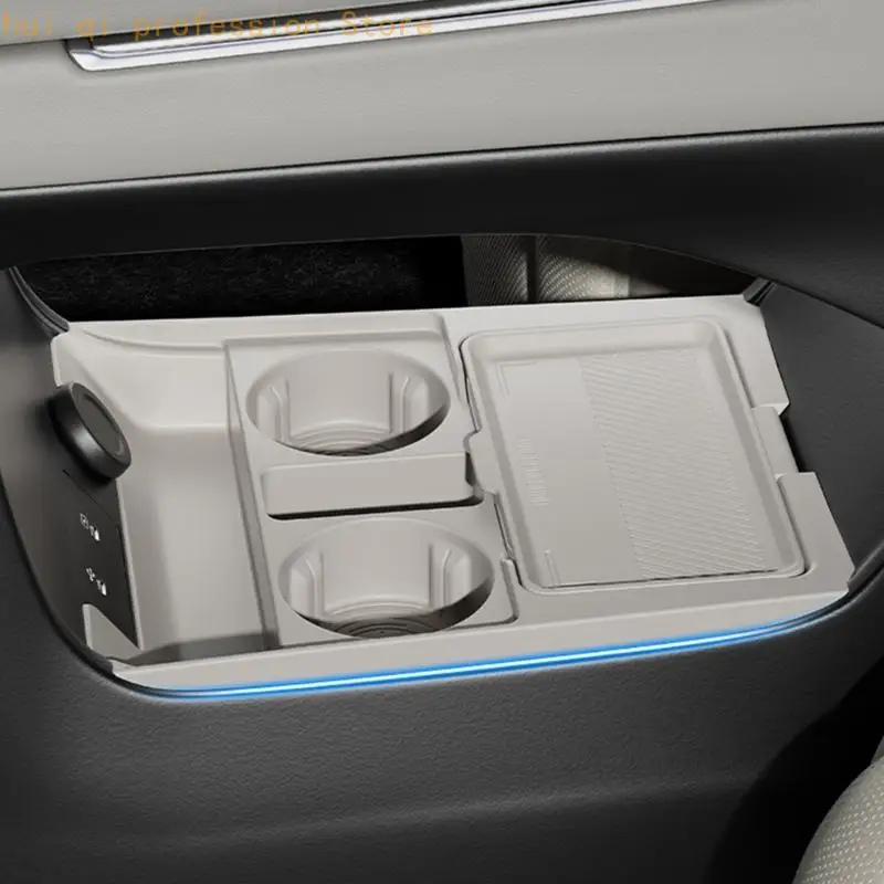 Unteres Konsolentablett für NX8, weicher Einsatz mit Getränkeschlitzen und flachem Platz H8WE – Detail 9