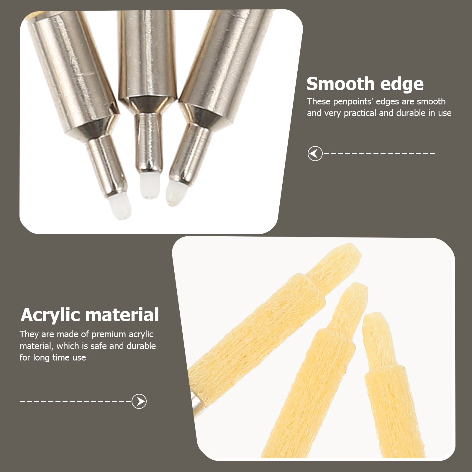 3 Pcs Gift Paint Pen Nib Universal Acrylic Metallic Shiny Marker Tips Replacement