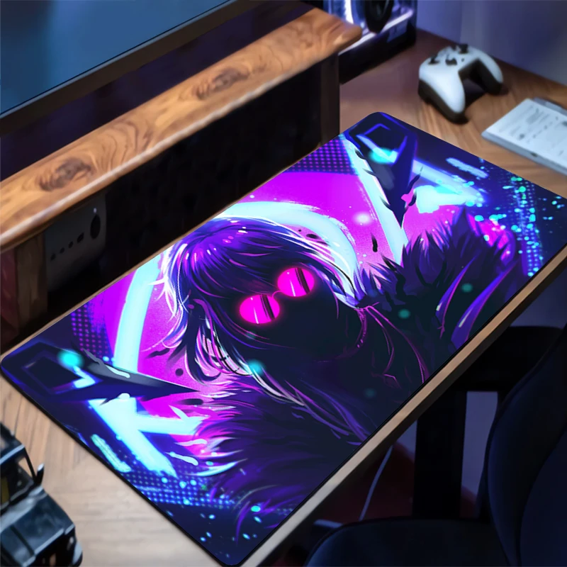 

Mousepad League of Legends Evelynn Office Computer Desk Mat Keyboard Mouse Pad Cushion Large Non-slip Deskpad PC Anime Mousepad