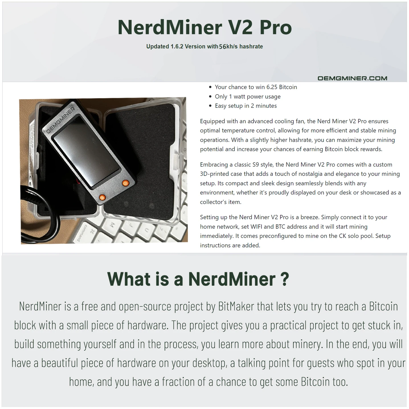 Imagem -05 - Nerdminer V2.0 T-display s3 Bitcoin Nerd Miner Hashrate 78kh s V1.6.3 Bitcoin Btc Lottery Miner Lilygo Btc Lottery Miner Novo