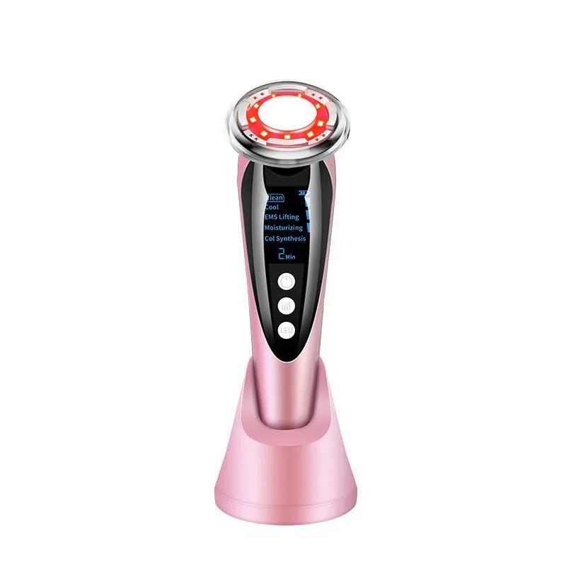 Multi-Functional Beauty Devices Household Photon Skin Rejuvenation Device EMS Microcurrent Hot Cold Infuser Face Lift