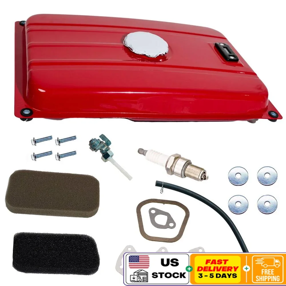 Universal 5 Gallon Fuel Tank Honda EC2500 Predator 4000 Generator with Built-in Fuel Gauge Rubber Grommets Mounting Sizes