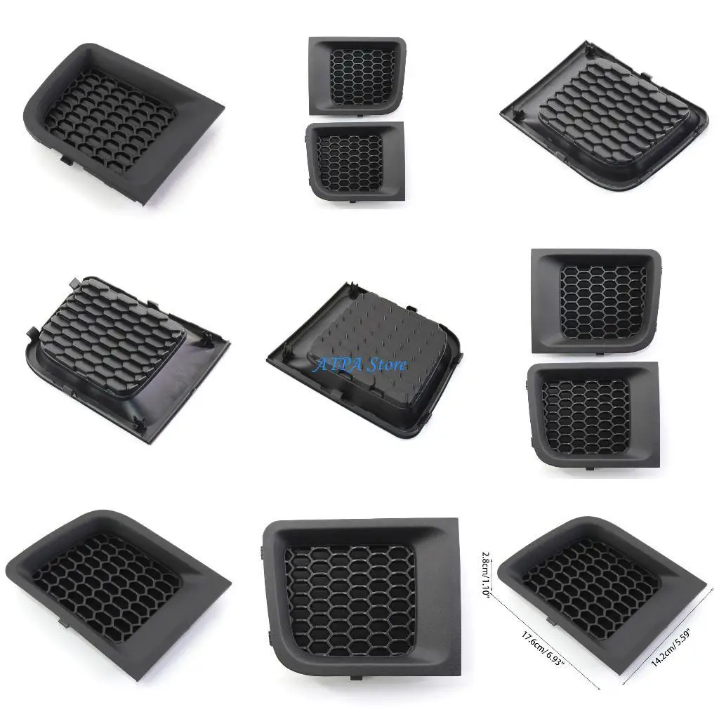 

U13C Car Bumper Grille Insert 1 Pair Front Kidney Grille Bezel Cover for