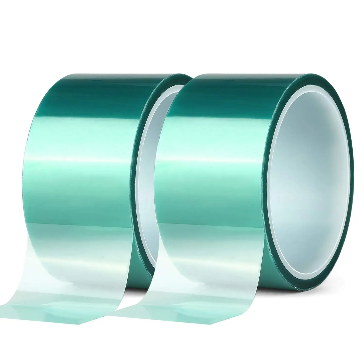 

1Roll Green Polyester Hi-Temp PET Tape with Silicone Adhesive,Ideal for Painting,Powder Coating,Anodizing,Circuit Boards