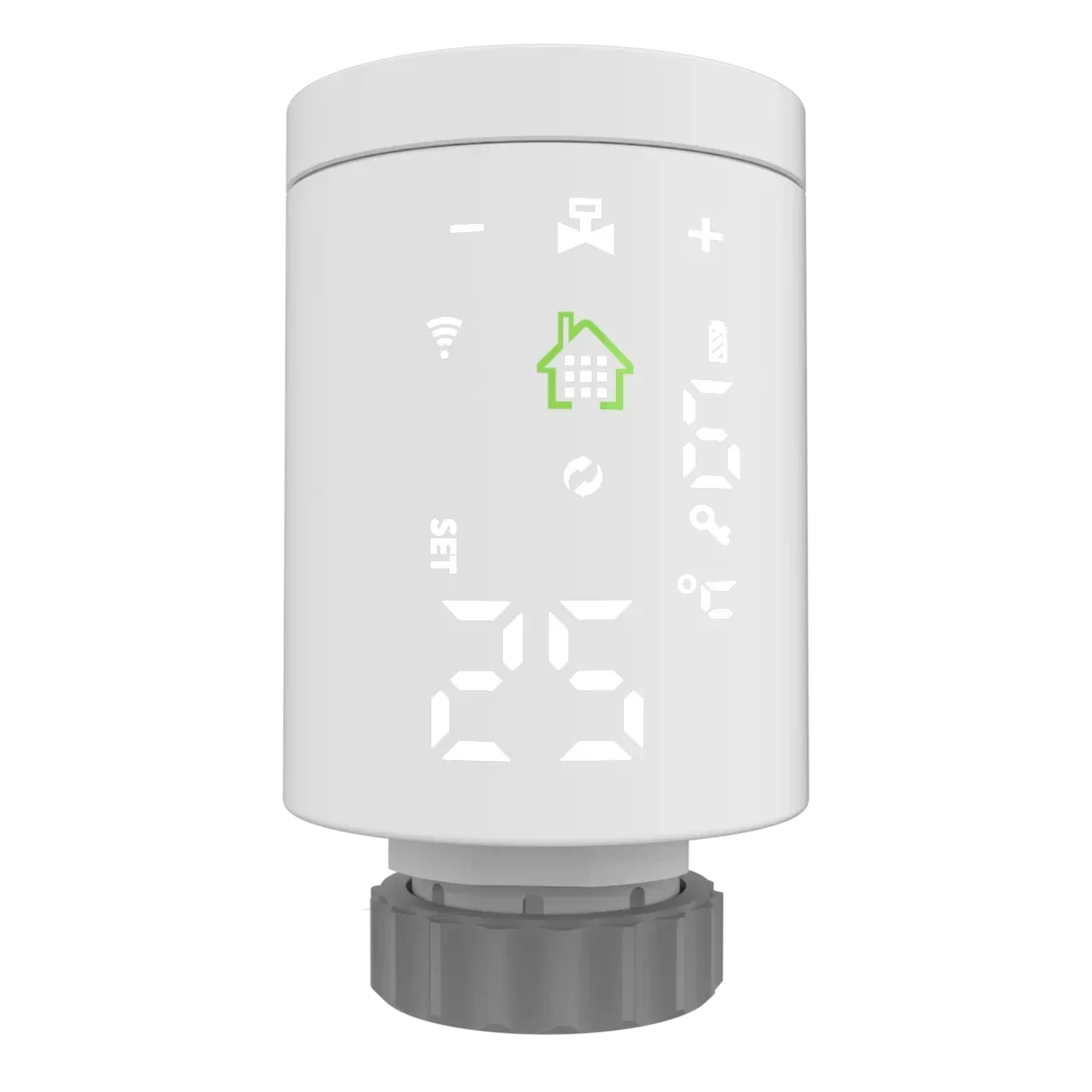 Smart Home Product Zigbee Digital TRV Radiator Valve Thermostat Add-on for Multi-Room Control  Intelligent Heating Controller