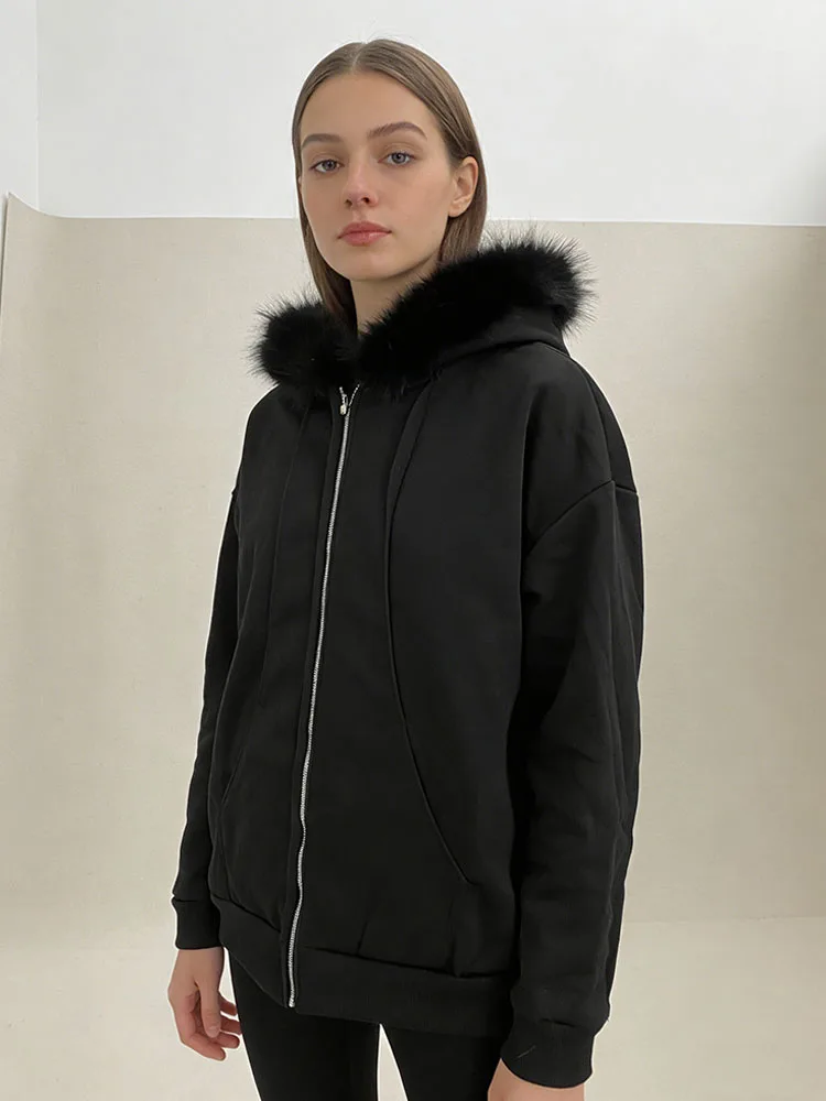 

Модная женская толстовка в стиле Харадзюку 2026 года: новая готическая модель с молнией и воротником-стойкой, худи Lulu, трендовая одежда Y2K