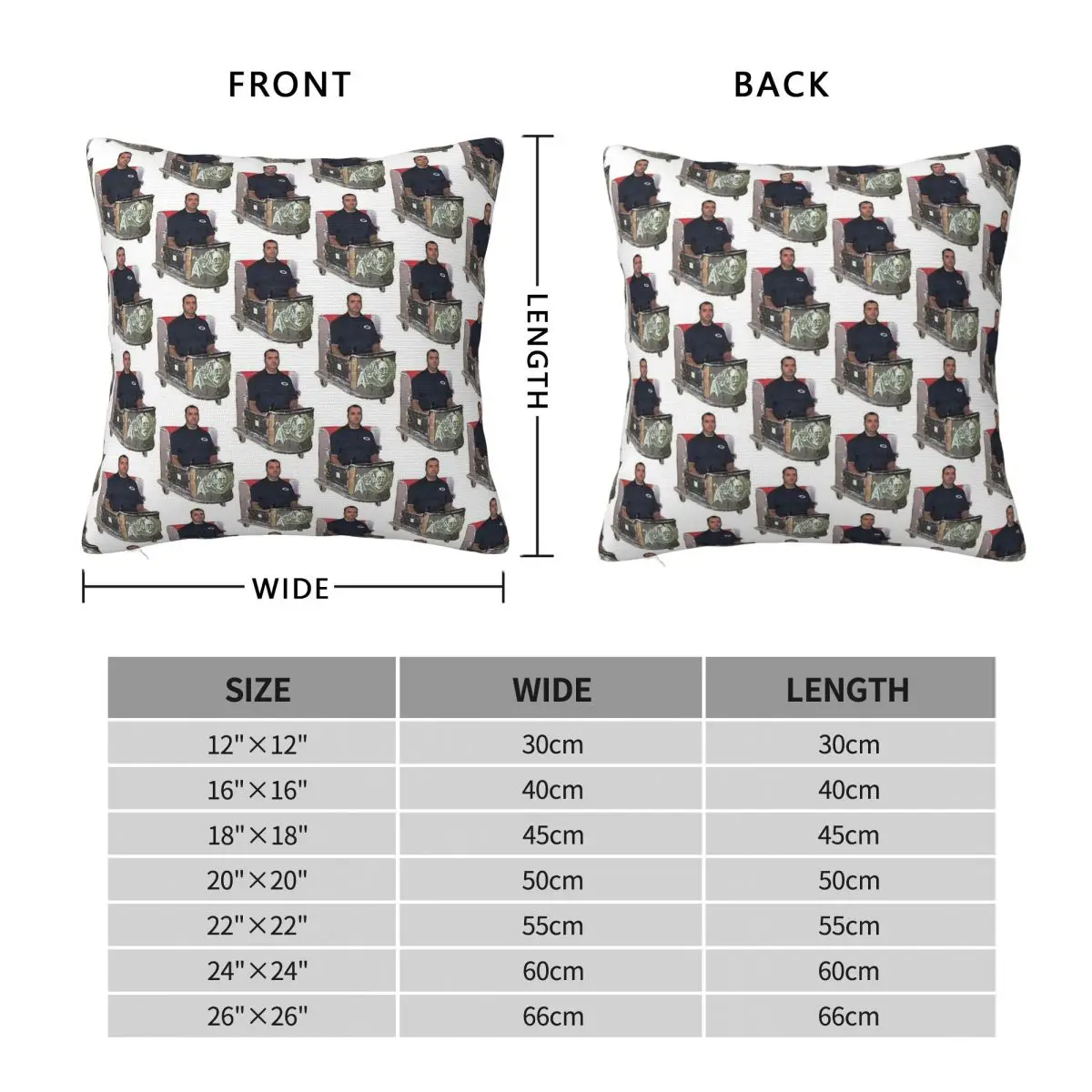 Mike Stoklasa Cart Funhouse Pillowcase Polyester Linen Velvet Creative Zip Decorative Bed Cushion Cover