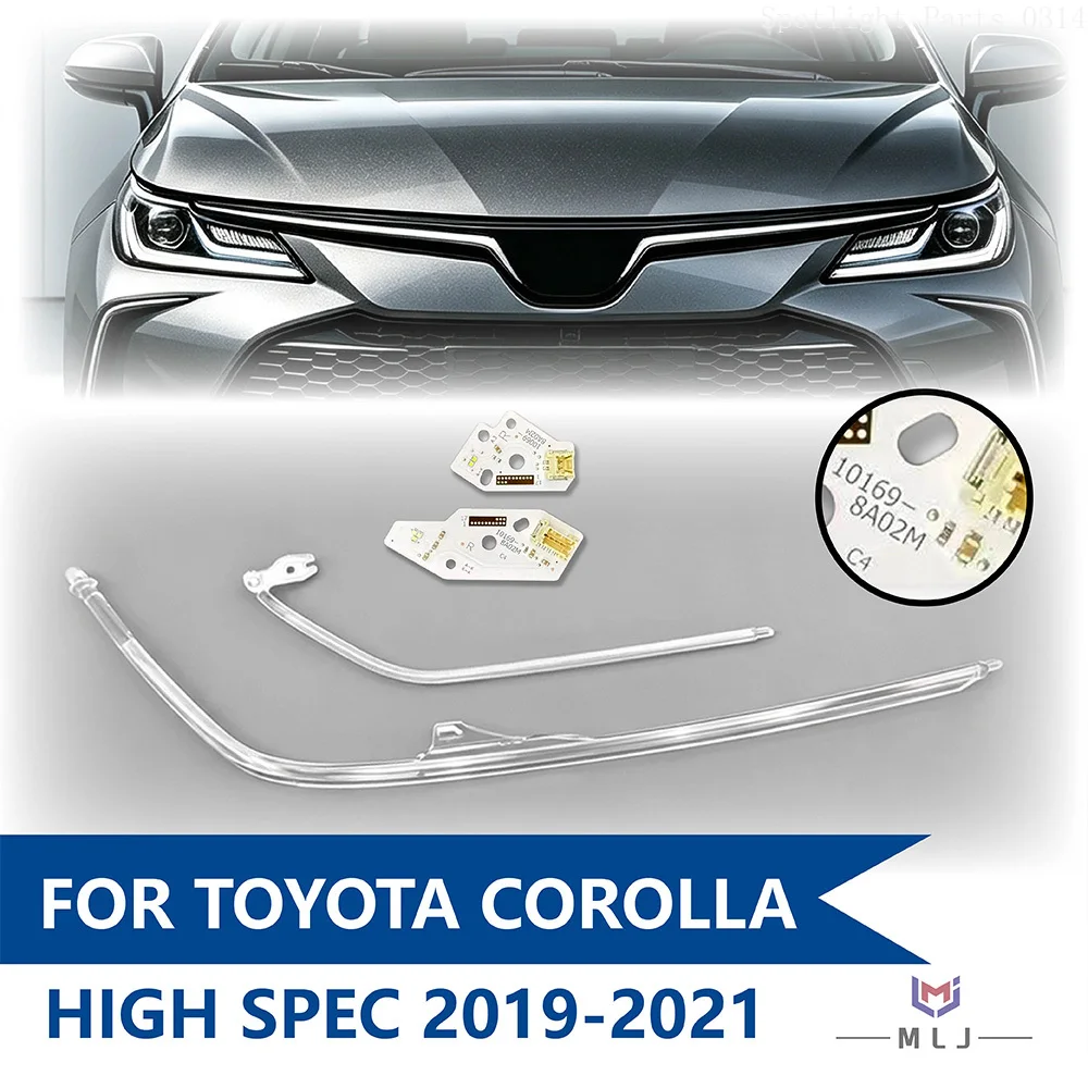 For 2019-2021 Toyota Corolla ALTIS High Spec DRL Chip Light Guide Tube LED Light Source Board LED Lamp Tube Car Accessories
