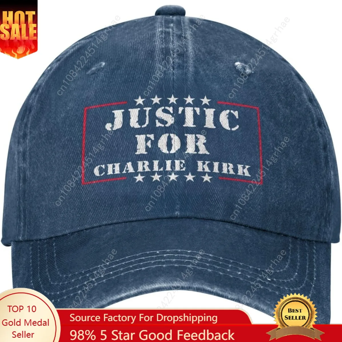 

Justice for Charlie Kirk Hat for Men Charlie Kirk Womens Baseball Caps