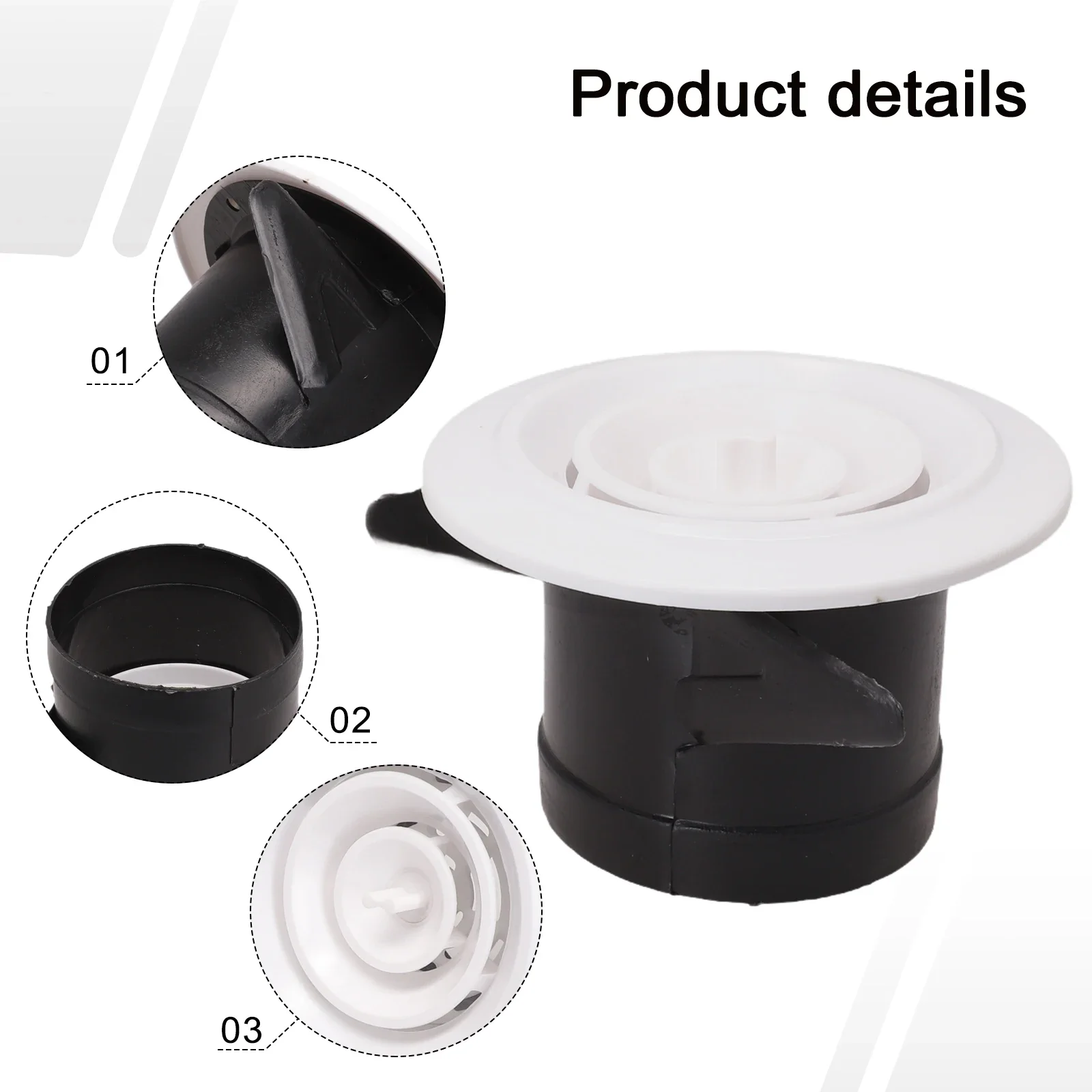 

Ventilation Grille Vent Cover Vent Cover 75-200mm Adjustable Adjustable Ventilation For Conditioning Exhaust Vent