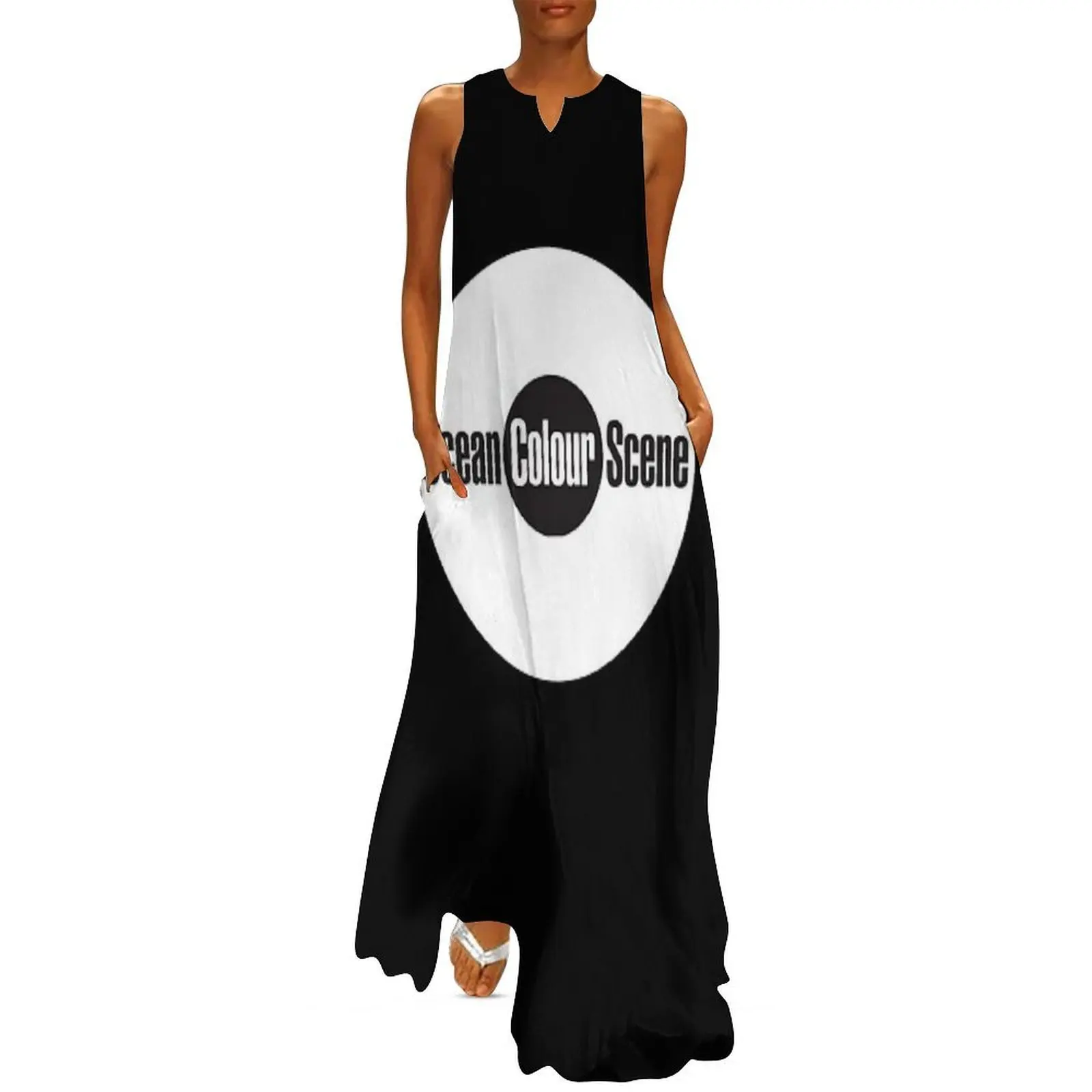 

Ocean Colour Scene Long Dress summer clothes for women evening dress women dresses korean style