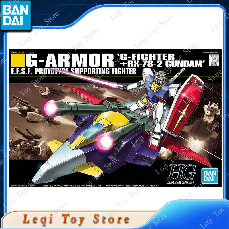 Bandai Originele Echte HG G-ARMOR G-FIGHTER + RX-78-2 GUNDAM Action Anime Figuren Speelgoed Gift Montage Model Ornamenten