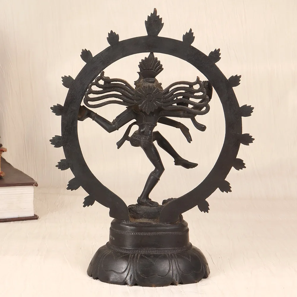 Handcrafted Indian vintage finest brass statue of Lord Shiva