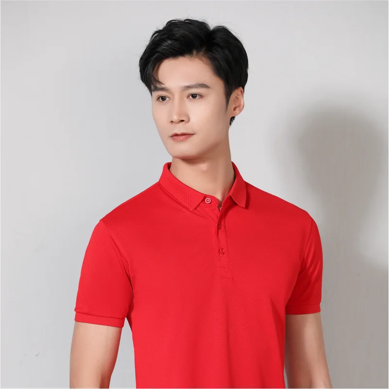 Custom 100% cotton Work Clothes Polo Shirt Pure Cotton Short-sleeved T-shirt Embroidery Printing Logo