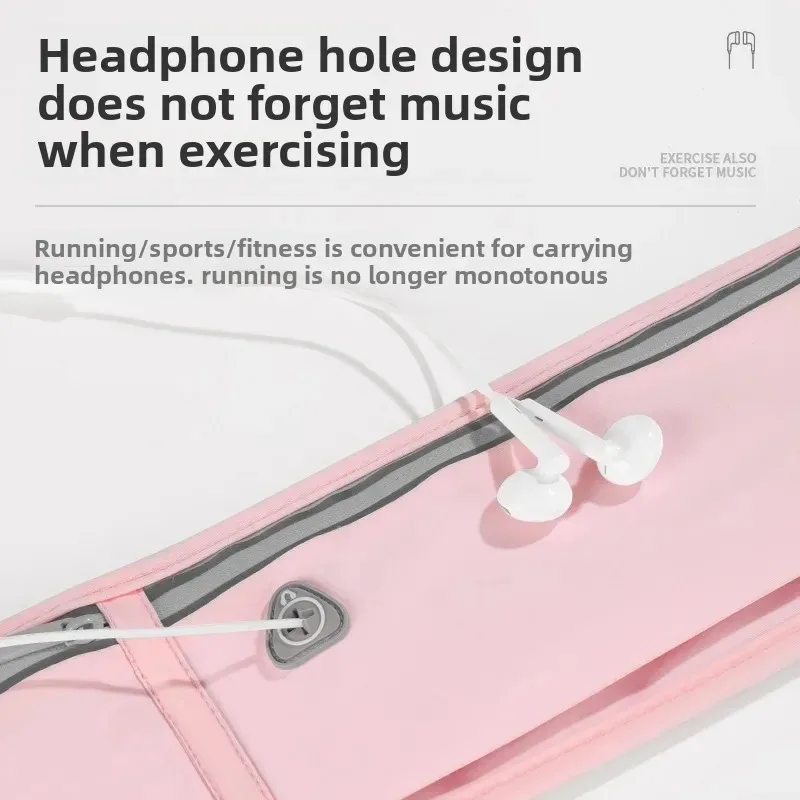 ثلاثة أقسام تشغيل الخصر أكياس مقاوم للماء متعددة الوظائف ماراثون حقيبة جري حالة حقيبة بحزام حقيبة الهاتف الرياضية حزمة الهاتف فاني #5