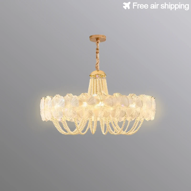 

French Style Home Interior LED Pendant Lights for Living Room and Dining Room Indoor Lighting Modern Ceiling Hanging Lamps