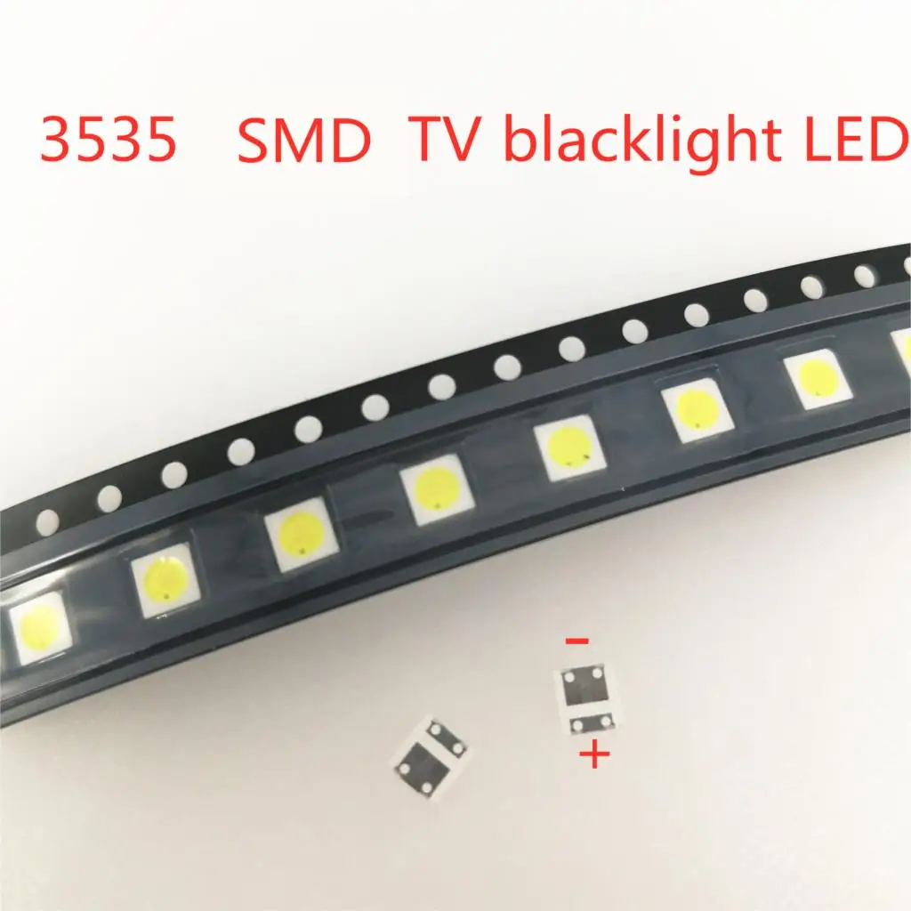 100Pcs For LG Innotek LED LED real 2W 6V 3535 350mA 230LM Cool white LCD Backlight for TV Application