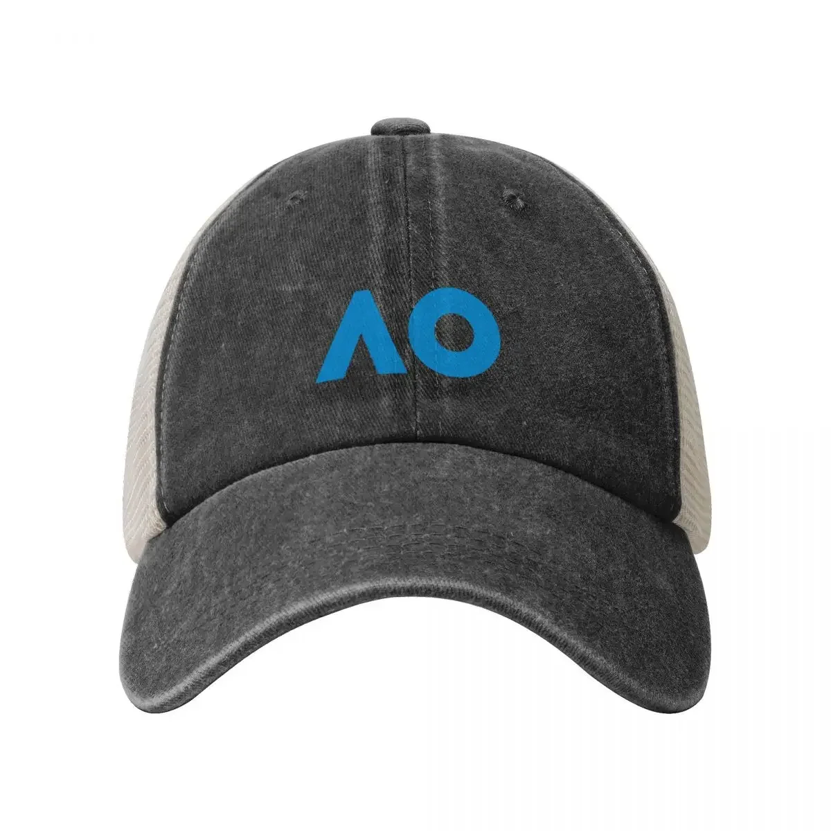 Australian Open Logo Cowboy Mesh Baseball Cap |-F-| Streetwear For Girls Men's