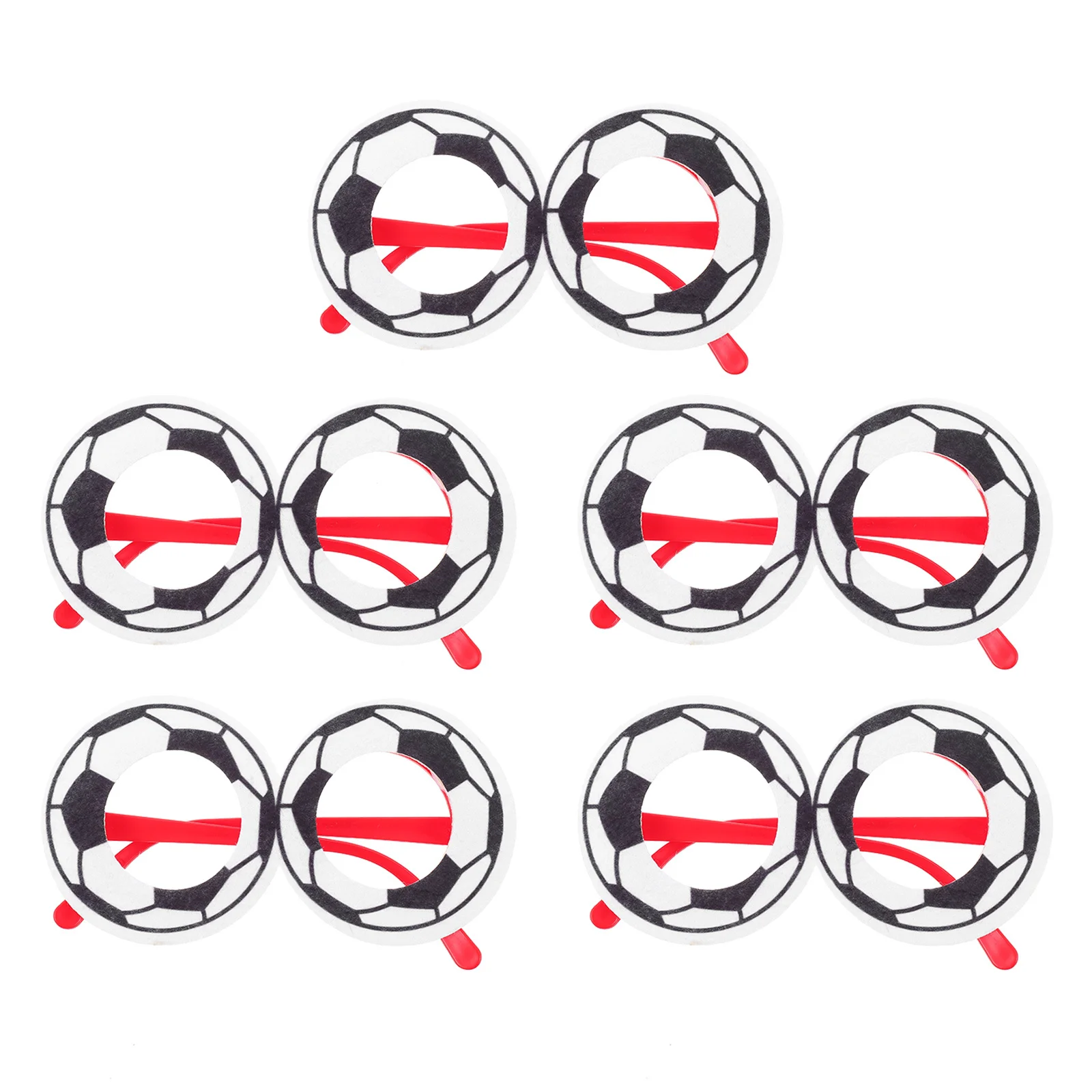 

5Pcs Sports Themed Glasses Frames Portable Party Accessories for Football Game Celebrations Football Game Party Eyeglasses