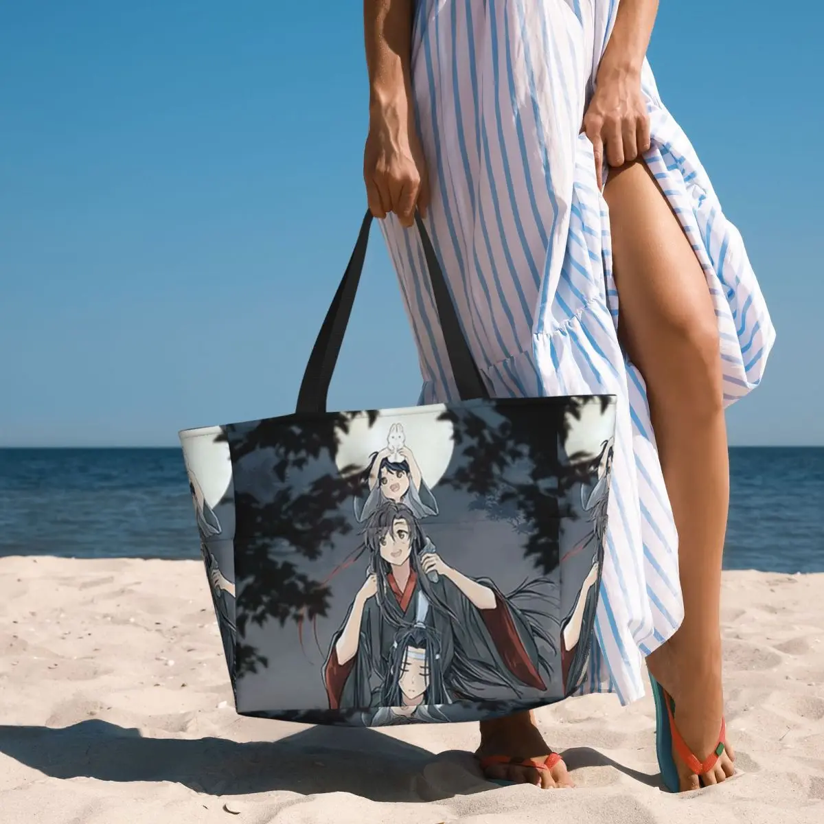 

Copia De WangXian The Untamed Mo Dao Zu Shi Beach Tote Bag Sport Gym Yoga Duffle Large Tote Bag Women Travel Bag Fitness bag