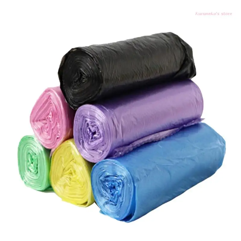 Neko 100pcs/5 roll Thicken Kitchen Small Garbage Bags Household Car Disposable Plastic Rubbish Bags Trash Bag Household