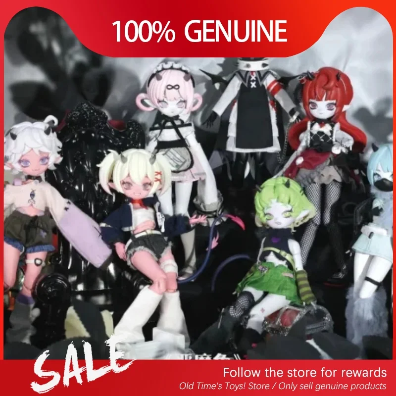 

Подлинная предпродажа, Cooze 1/8 Bjd, рога дьявола, глухая коробка, милые куклы, настольный орнамент, фигурка дьявола с рогами, сюрприз, подарок на день рождения