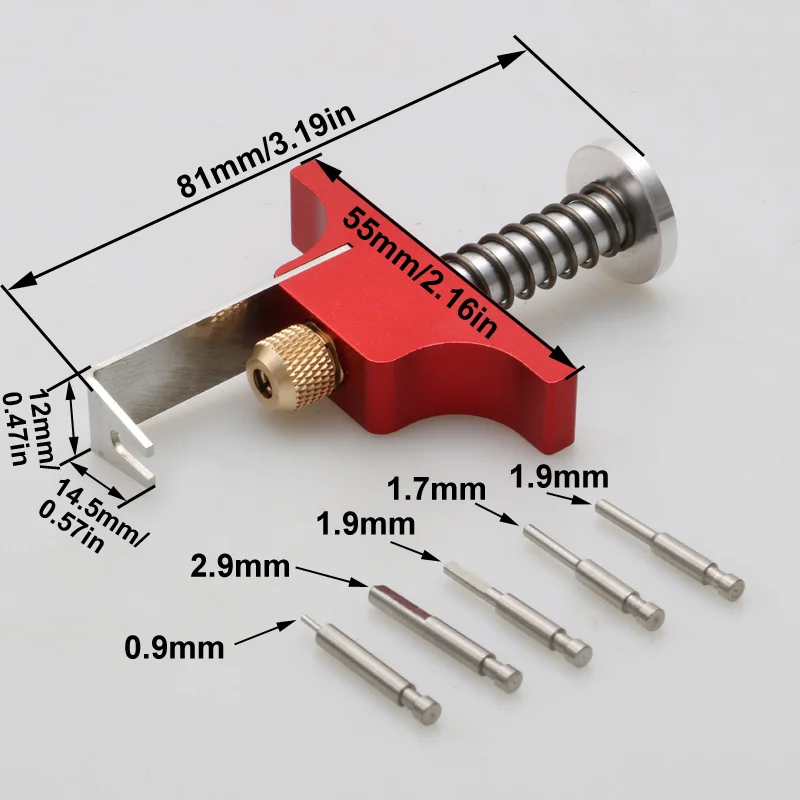 1Set Tiny Whoops FPV Drone Prop Popper Propeller Pulling Tool w 2.9mm/1.9mm/1.7mm/0.9mm Ejector Pins for iFlight Defender 16/20