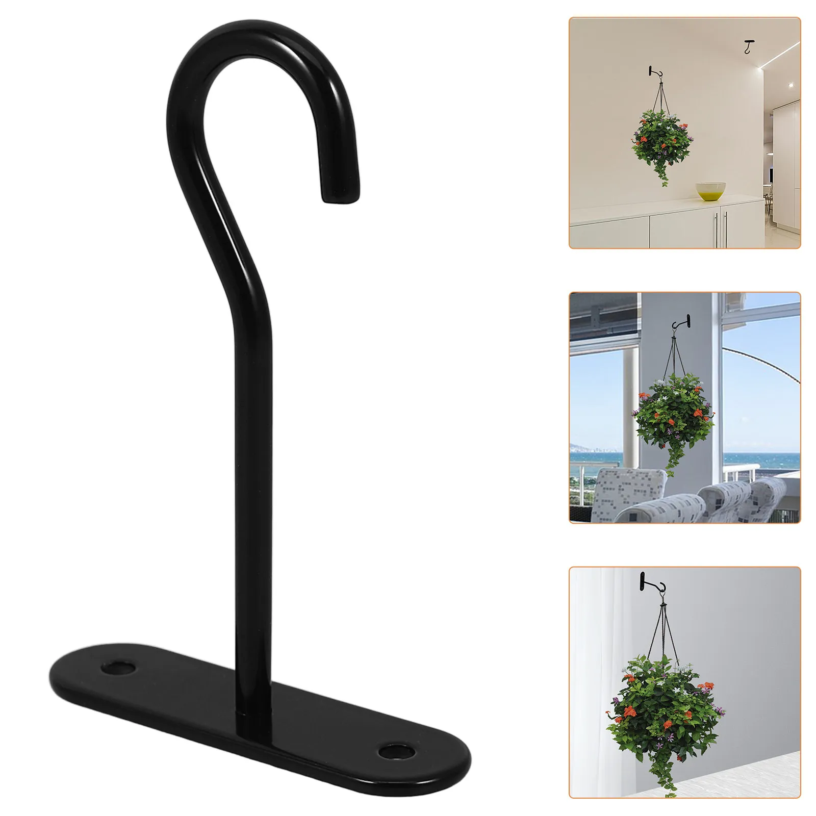 Ceiling Wall Garden Hooks 2 Sets for Hanging Plants Pots Lanterns Lights Wind Chimes Bird Feeders