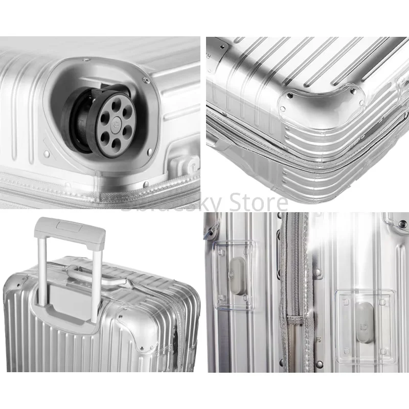 Custom Protector Cover for Trunks Suitcase Trolley Cabin Luggage Protective Skin Clear PVC Water Scratchproof