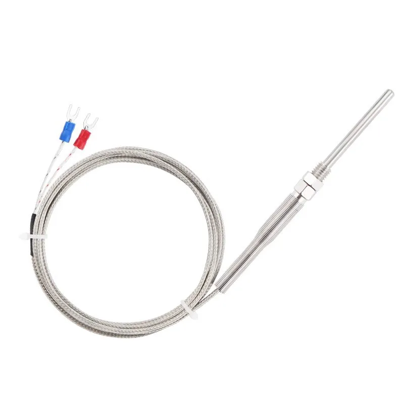 K-type probe thermocouple temperature sensor Probe 30/50/100/150MM Length 1/2/3/4/5M needle temperature controller waterproof