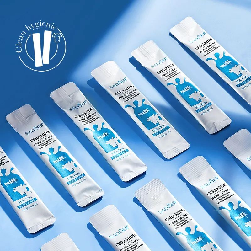 30 قطعة SADOER الحليب النوم قناع الوجه المضادة للتجاعيد ترطيب اشراق ترطيب ثبات قناع الوجه العناية بالبشرة Comestics