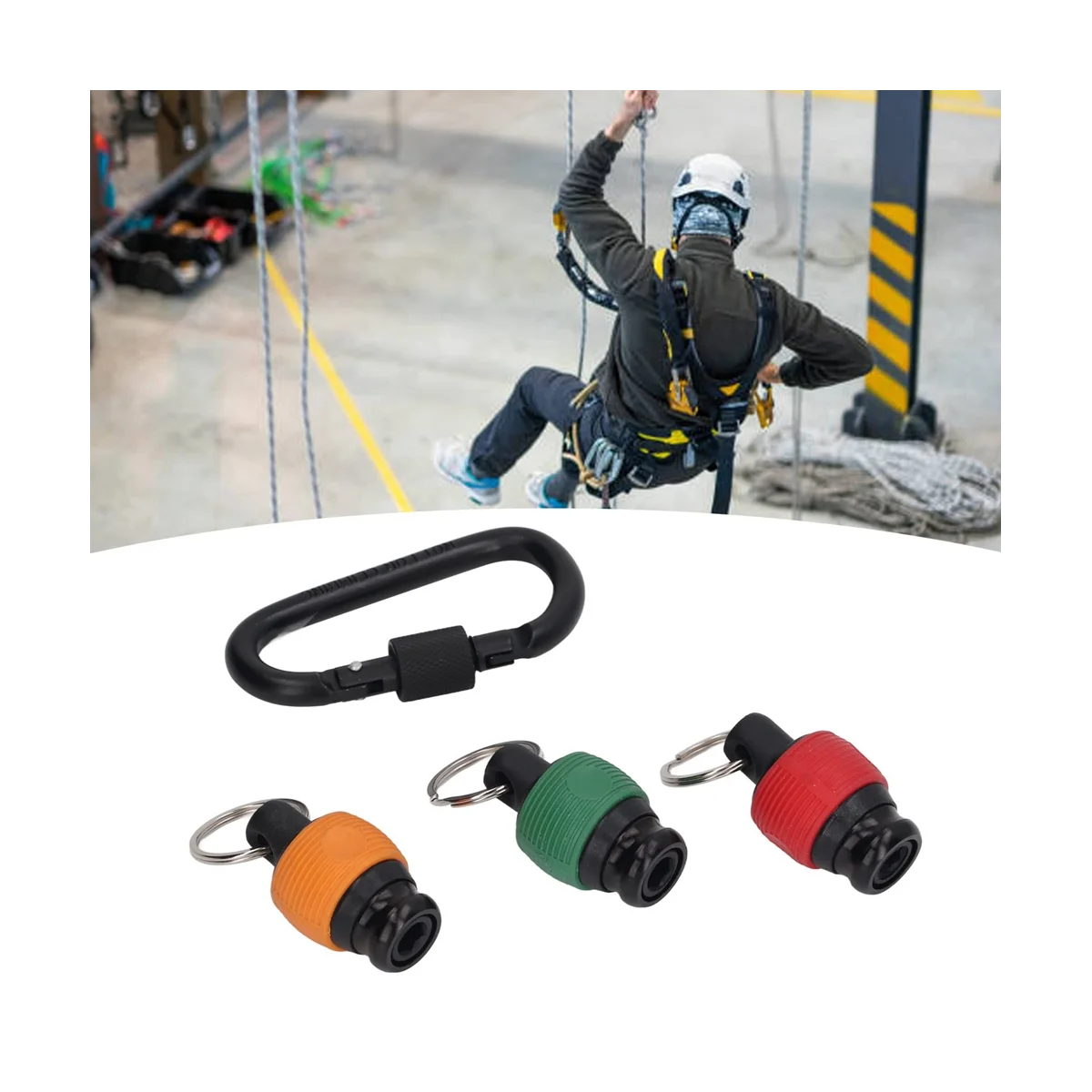 アルミニウム合金ドライバーホルダー、六角ハンドル、延長バー、ドリルねじアダプター、キーチェーン、1 "、4" 、3個