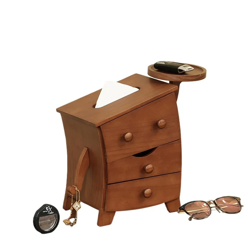 

Solid wood tissue box creative living room ornament housewarming gift desktop wooden cute modeling porch storage box