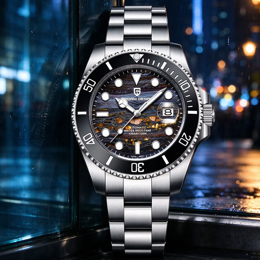 43mm Diving Watch PAGANI DESIGN Mechanical Watch Men Top Brand Automatic Wristwatch Stainless Steel 100M Waterproof Men Watches