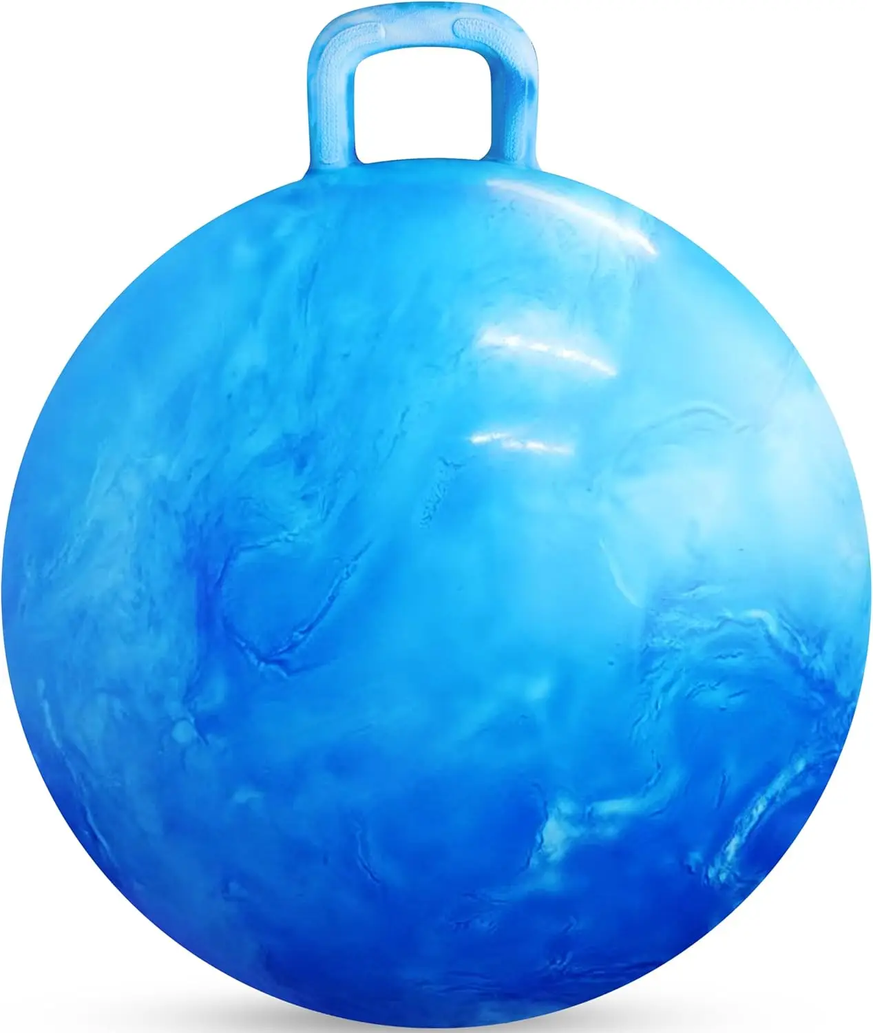 Balle rebondissante à trémie avec poignée, balle gonflable de 21 pouces, balles rebondissantes, jouets de saut, balle sautante pour garçons et filles