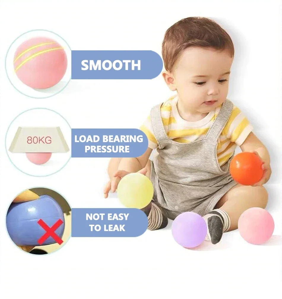 Palla colorata diametro 5,5 cm materiale giocattolo palla oceanica piscina di palline ecologica giocattolo palla tenda per bambini