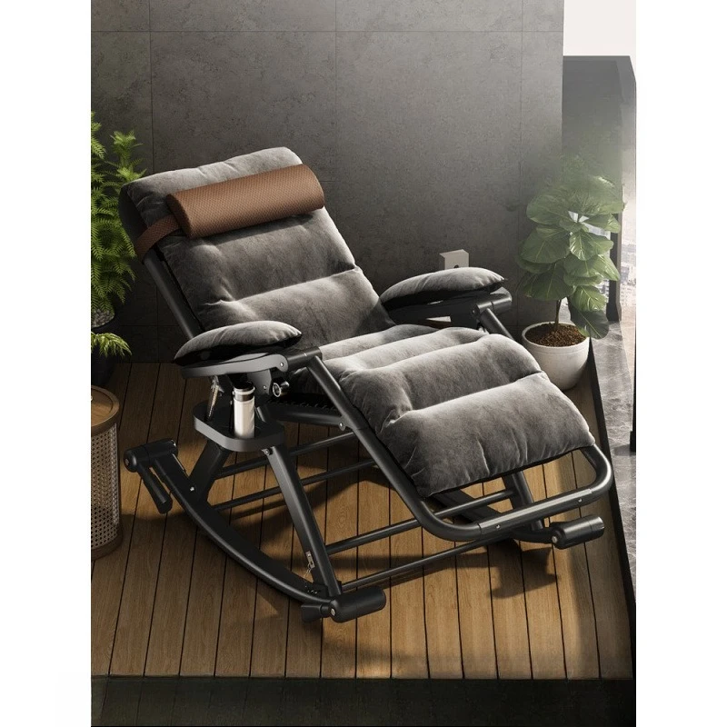 

Rocking chair, folding, lunch break, adult balcony, home leisure lazy happy chair, sitting and lying in the living room