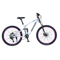 Soft Tail DH Bikes MTB Downhill Bicycle Double Damping Mountain Bike Hydraulic Brake Aluminum Alloy Frame Adjustable Oil Fork