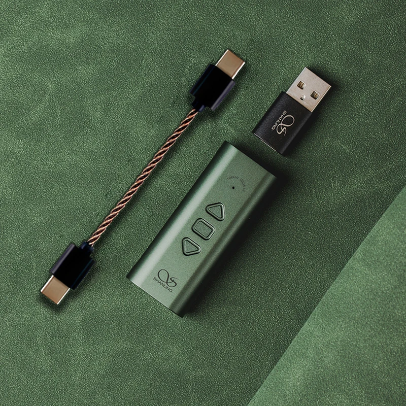 شانلينغ UA3 مرحبا الدقة المحمولة USB DAC سماعة مكبر للصوت أمبير نوع-C إلى 3.5 مللي متر 4.4 مللي متر محول الصوت ويندوز ، أندرويد ، ماك ، iOS
